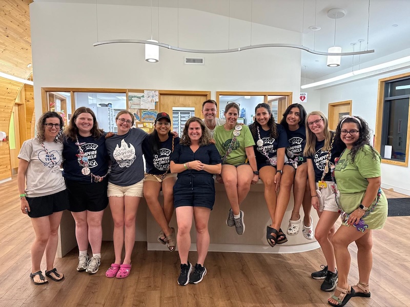 maram and camp nurses at the med shed