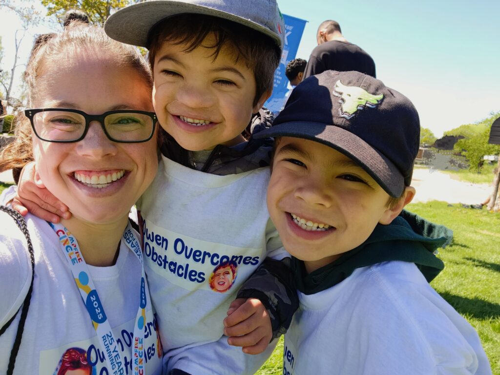 family together at sporting life 10k