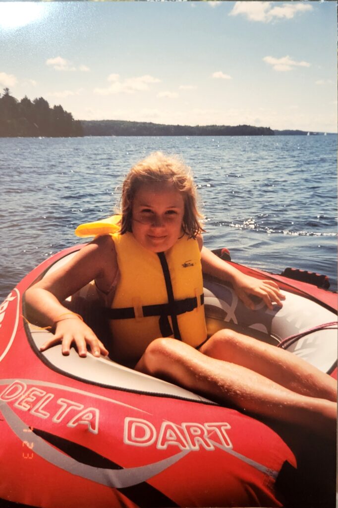 vanessa at camp at age 6