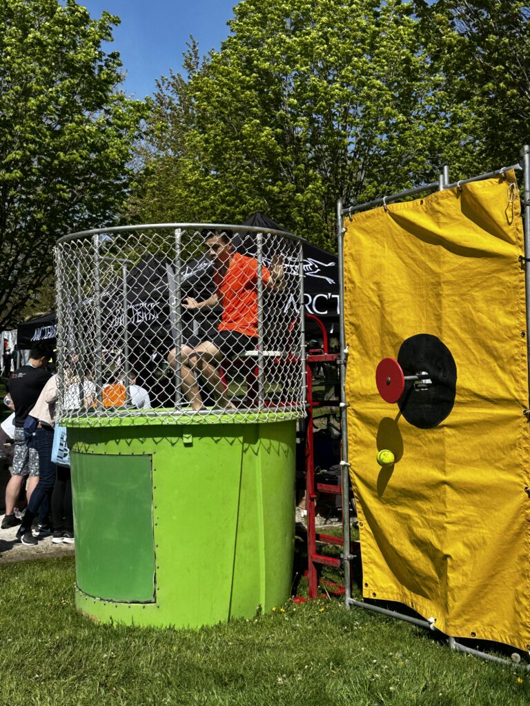 dunk tank at the party zone