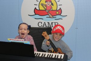 kids in the hospital playing with musical instruments