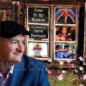 event picture with man in front of picture frame with various photos