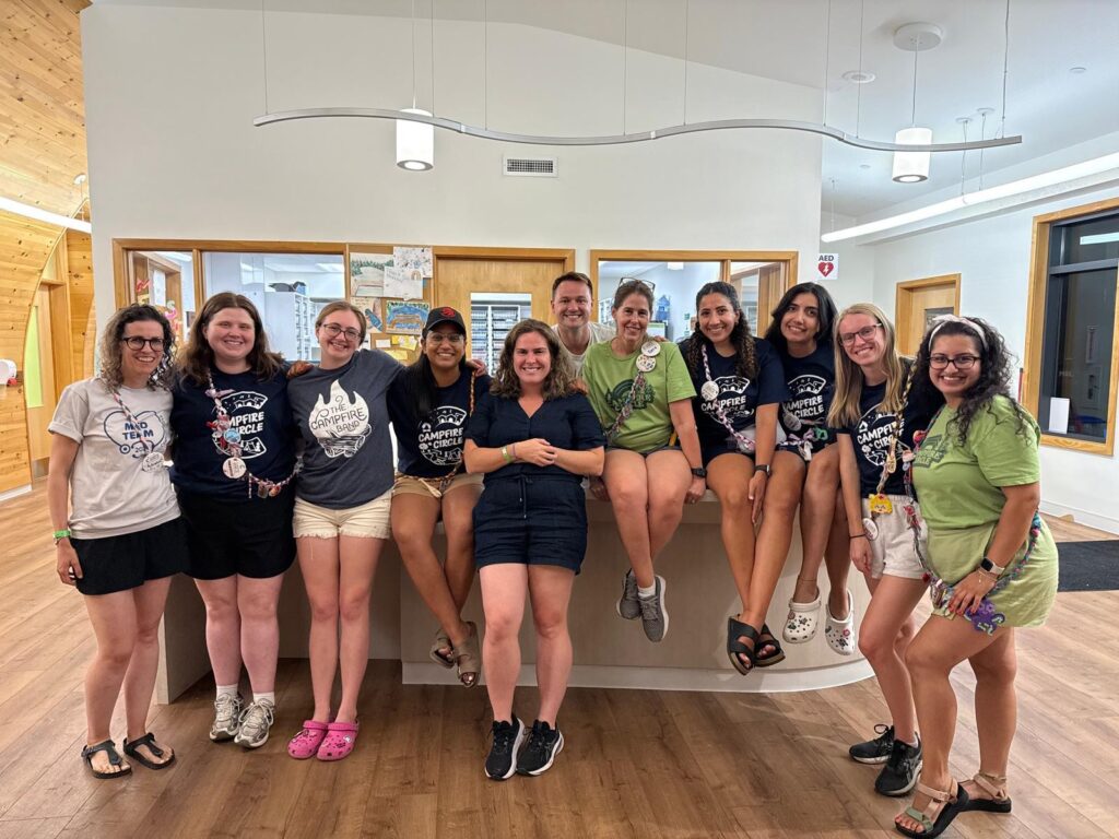 maram and nurses in the med shed
